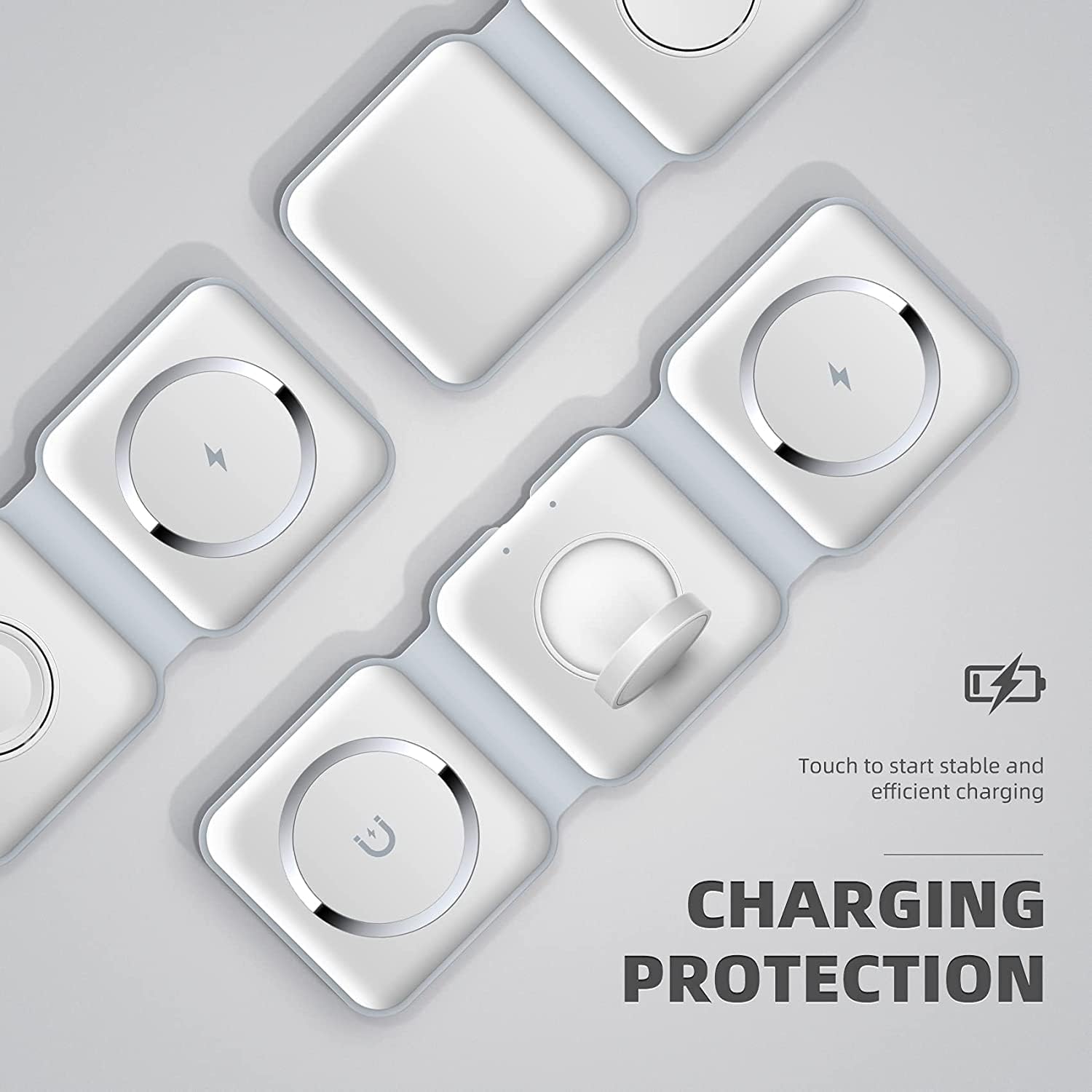 3 - in - 1 Wireless Charging Pad - GADGETGENE