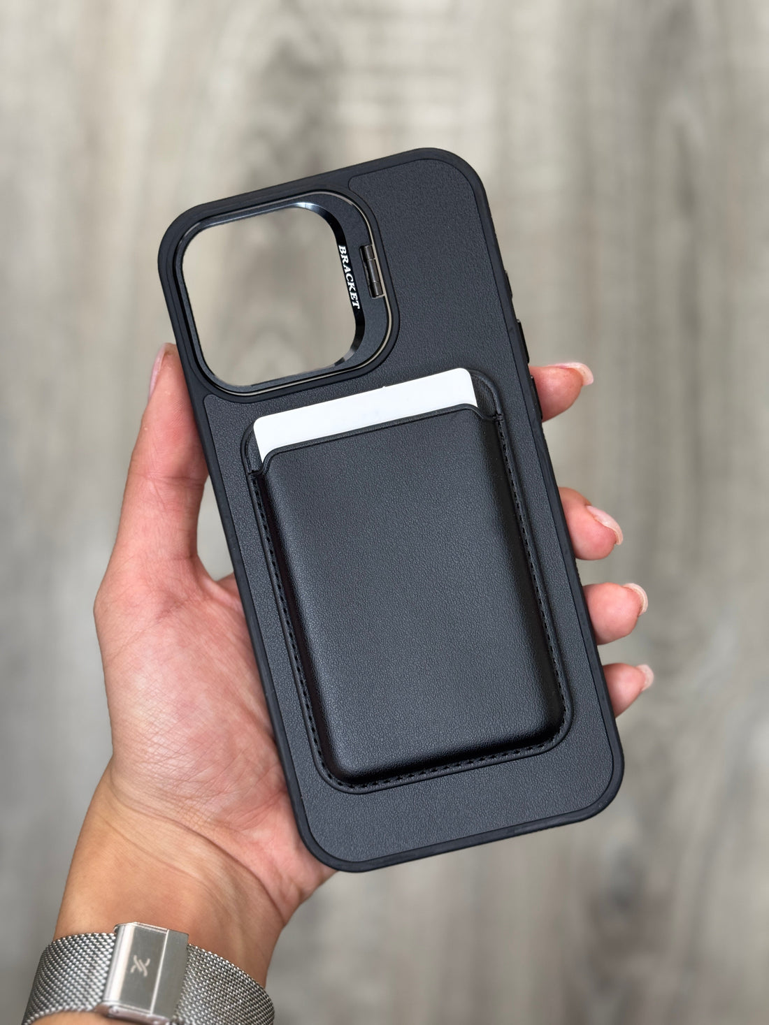 Black Card Holder Phone Case - GADGETGENE
