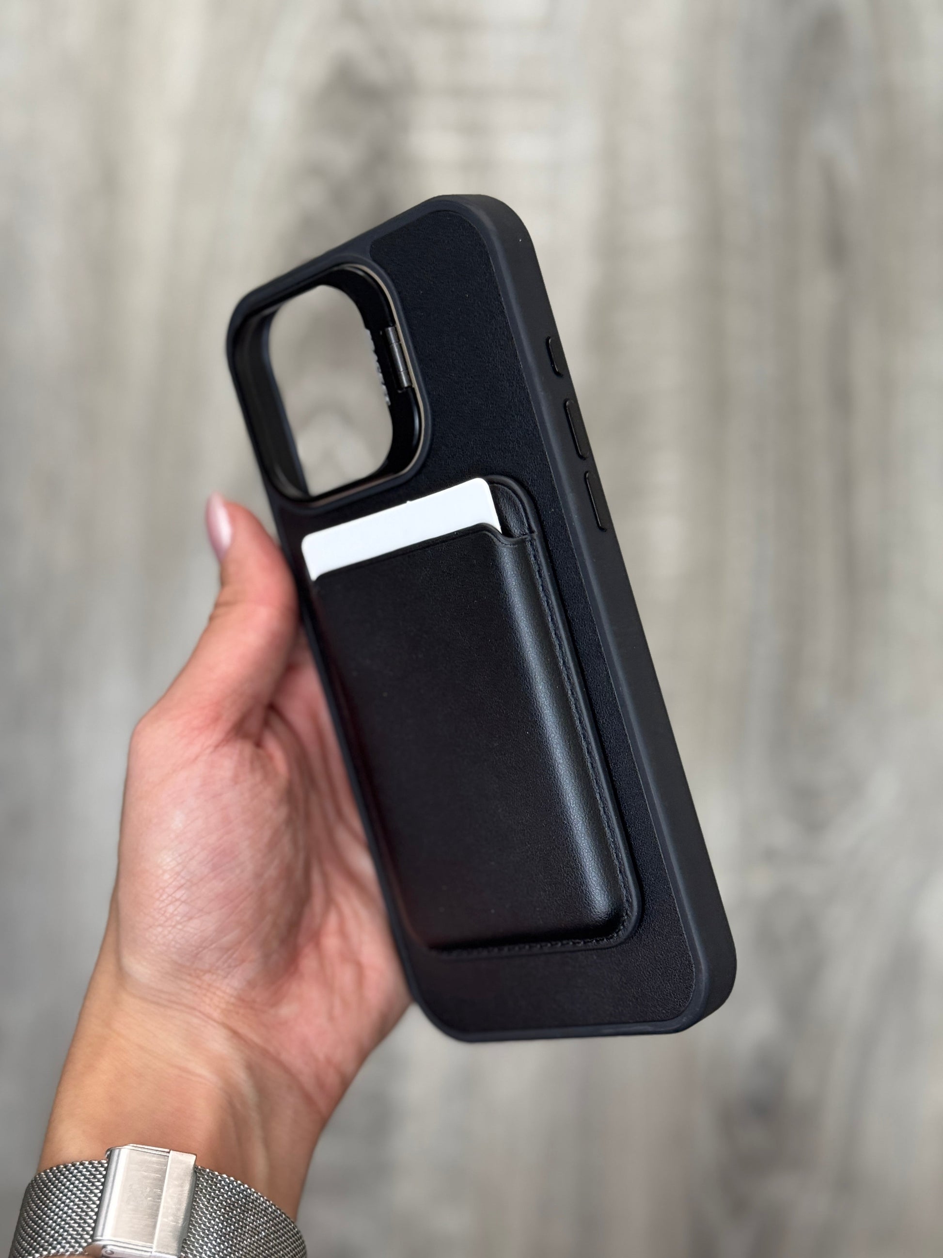 Black Card Holder Phone Case - GADGETGENE