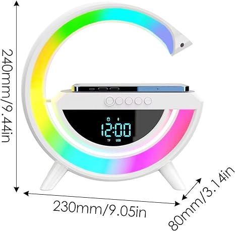 Digital Led Wireless Charger Speaker - GADGETGENE