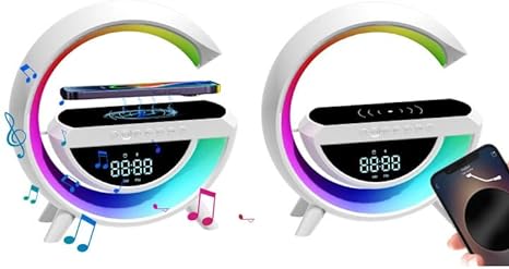 Digital Led Wireless Charger Speaker - GADGETGENE