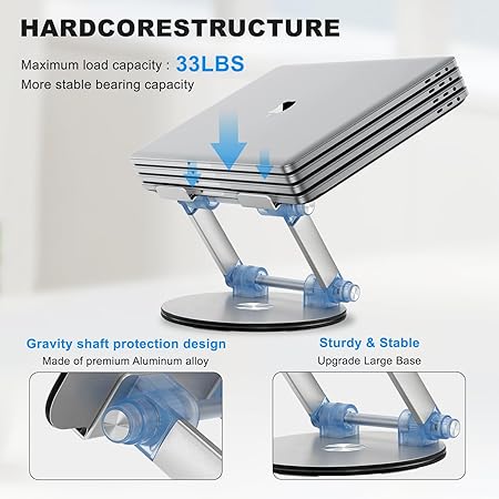 SOUNDANCE Laptop Stand (360° rotating, ergonomic) - GADGETGENE